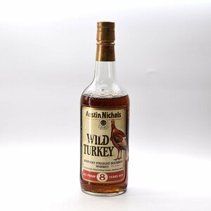 △【未開栓】 WILD TURKEY 8年 ワイルド ターキー ケンタッキー バーボン ウイスキー 金キャップ 750ml 50,5% 未開封 古酒