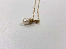 ★ TASAKI 田崎真珠 真珠 パール K18 重量約0.95ｇ 約5.4ｍｍ 珠 アクセサリー ジュエリー トップ のみ 【Ｐ-4】_画像3