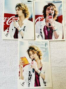 嵐 ARASHI 松本潤 2003年 コカコーラ Coca-Cola イベント ジャニーズ公式フォト写真 3枚セット