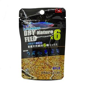 リキジャパン　メダカ専用飼料　DRY Nature Feed ×6　10ｇ　1袋 