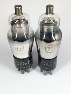 16665　KEN-RAD　77　2本　未使用　310A互換　真空管　