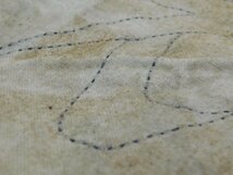 〔楽布〕P27492　昔の　刺し子　手織り　木綿　襤褸　古布古裂　ｋ_画像3