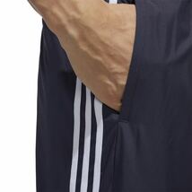 ★送料230円 adidas ウィンドブレーカー【L】裏起毛 パンツ 防寒 防風 長ズボン ロングパンツ 紺 ウインド アディダス ナイロン ジャージ_画像7