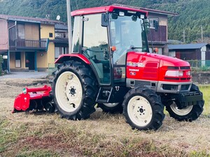 ヤンマートラクター エコトラ US550 50馬力 771h エアコンキャビン 小橋ロータリーKJL190 前尾輪付 四駆 パワステ マニュアルミッション