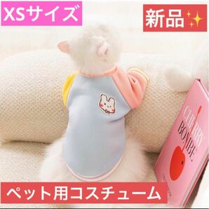 ！新品未使用！XSサイズ/犬猫用コスチューム/パステルパーカー/ペット服