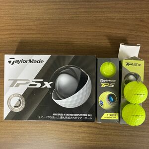 新品未使用品　 TaylorMade TP5x 1ダース TP5イエロー1スリーブ TP5xイエロー　2個 合計：17個