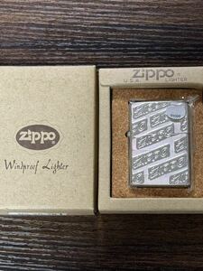 zippo 筆記体 刻印 年代物 シルバー 特殊加工品 1992年製 silver ヴィンテージ デットストック 専用ケース 保証書 