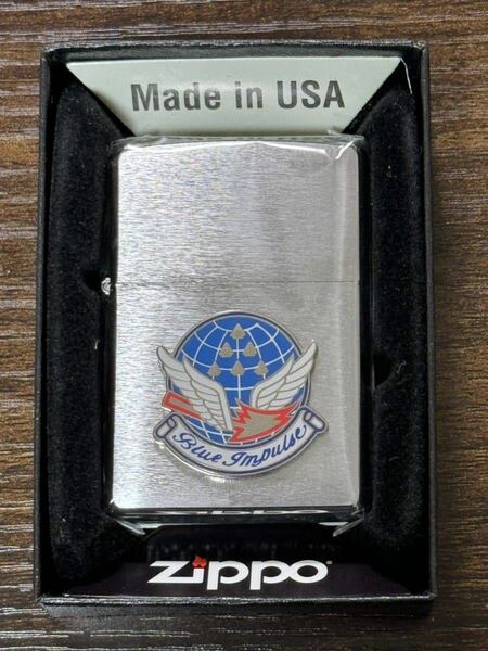 zippo Blue Impulse Silver METAL ブルーインパルス 立体メタル 2008年製 航空自衛隊 デットストック シルバーインナー 同年代 2008年製