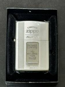 zippo FINE SILVER 999.0 5g 純銀インゴット 年代物 1997年製 限定品 LIMITED スターリングシルバー CREDIT シリアルナンバー NO.0518