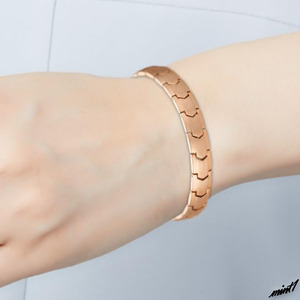 [ elegant rose Gold color ] germanium bracele 316L surgical stainless steel allergy free fashion lady's 