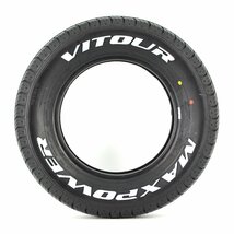 送料無料 ☆ VITOUR TIRE MAX POWER RWL 165/70R12 タイヤ ヴィツァー 新品 未使用 4本セット 12インチ ホワイトレター ☆_画像4