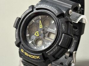 1円〜◆CASIO カシオ G-SHOCK Gショック GAUSSMAN ガウスマン AW-571 チタンバック クォーツ アナデジ メンズ腕時計