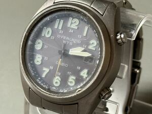 1円〜◆CASIO カシオ OVERLAND オーバーランド ソーラー電波時計 OVW-100TDJ チタン TITANIUM メンズ腕時計