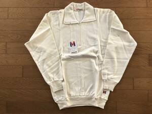 当時物　未使用　デッドストック　Mizuno　美津濃　体操服　長袖　襟付き　ハーフジップ　品番：ESD-0148　サイズ：95cm　　HF483