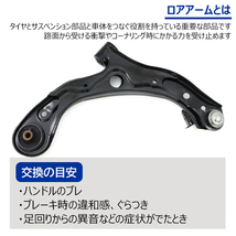 ホンダ N-BOX カスタム ターボ JF1 JF2 フロント ロアアーム 左右セット 51360-TY0-010 51350-TY0-010 互換品 6ヵ月保証_画像2