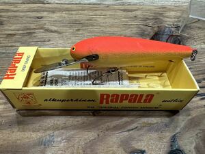 未使用品☆ラパラ ディープダイバー オールド 70年代 ウッド 希少 レッド☆RAPALA DEEP DIVER90 DD90 