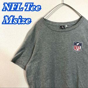 NFL TシャツメンズMグレー半袖フットボールチームゲームシャツ古着夏服