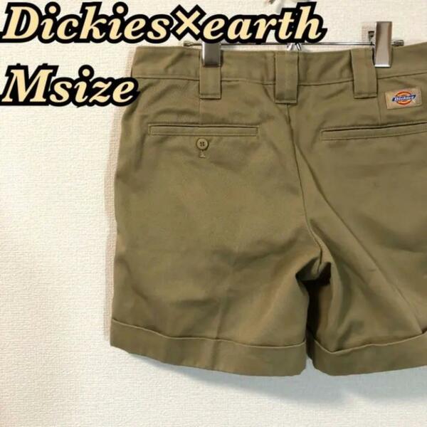 Dickies×earth ディッキーズレディースショートパンツベージュM