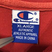 champion チャンピオンポロシャツ赤青ゆるだぼメンズXL　　h5_画像6