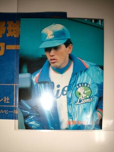 清原和博　87 カルビープロ野球チップス No.62　西武ライオンズ