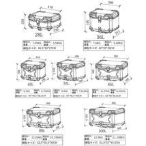 1円 リアボックス 45L モノキーケース バイク用トップケース 取り付け金具付き トップケース 収納ケース ハンドル付き 防水 鍵2本 ブラック_画像5