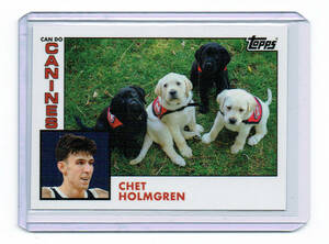 レア ★【Chet Holmgren チェット・ホルムグレン】2022 Topps Can-Do Puppy Canines ★ Thunder サンダー ★ RC ルーキーカード