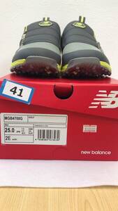 【New Balance GOLF ニューバランスゴルフシューズ】【フレッシュフォーム4700ボア/MGB4700】【25.0㎝/2E】【使用回数：屋内練習場数回】