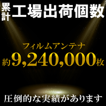 フィルムアンテナ 4枚 セット GPS一体型フィルムアンテナ 地デジ クリーナー付 カロッツェリア イクリプス クラリオン 他 ナビ_画像2