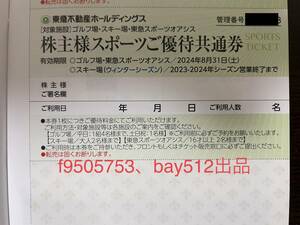 ニセコ グランド ヒラフ他リフト券割引 東急不動産 株主優待券 スポーツ優待共通券