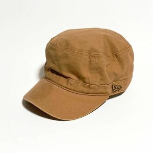 NEW ERA ☆ ダック コットン ワーク キャップ ブラウン 7 5/8 60.6cm ストリート カジュアル アメカジ 古着 ニューエラ■SHW225