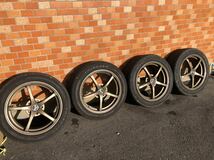 レーシングスパルコ　sparco NT-R 4本　中古　17×7JJ +45 114.3　ブロンズ　タイヤ付き　絶版_画像1