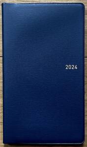 未使用☆BLUE DIARY☆手帳2024 大きさ 縦：14.3cm×横：8.6cm、厚さ：7ｍｍ