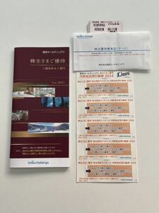 西武ホールディングス（西武鉄道）株主優待 乗車券10枚＆冊子1冊＆内野指定席引換券5枚 送料無料