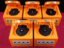 NINTENDO ゲームキューブ 本体 オレンジ 10台セット ニンテンドー GC まとめ売り ＊ジャンク品【GH】_画像3