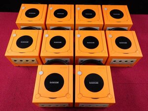 NINTENDO ゲームキューブ 本体 オレンジ 10台セット ニンテンドー GC まとめ売り ＊ジャンク品【GH】
