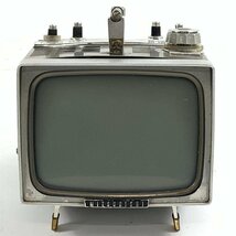 MITSUBISHI 三菱電機 6P-125 ブラウン管白黒テレビ●ジャンク品_画像1