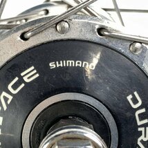 SHIMANO HB-7600 DURA-ACE MAVIC REFLEXリム 700c 36H シマノ チューブラー 競輪用ホイール フロント側のみ＊現状品_画像6