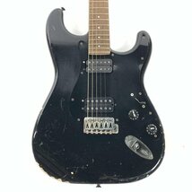 Squier by Fender スクワイア ストラトキャスター エレキギター シリアルNo.JV85513 黒系★現状品_画像2