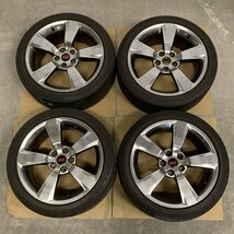 SUBARU スバル STI 純正ホイール&ラジアルタイヤセット 18x8.5J PCD114.3 5穴 OFF+55○ジャンク品_画像1