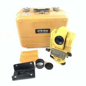 TOPCON トプコン GTS-3 10Ⅱ トータルステーション フード レンズキャップ クロス 収納ケース他付き＊ジャンク品