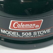 Coleman コールマン MODEL 508 STOVE ガソリンストーブ シングルバーナー 1990年7月製 収納ケース付き＊ジャンク品_画像8