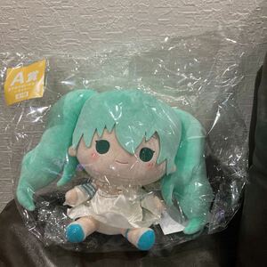 未開封　初音ミク　みんなのくじ　A賞　おすわりぬいぐるみ　ライト