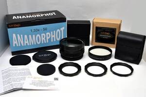  beautiful goods! SLR Magic Anamorphot 1.33x 50 & Achromatic Diopter hole mofik lens Dio pta- attached! origin box attaching!sine adaptor 