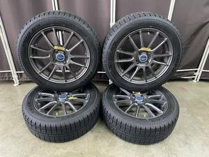 ◆◆ トーヨー スタッドレスタイヤ アルミ 16インチ6J 4穴 PCD100 TOYO GARIT G5 195/55R16 4本セット 中古 使用期間少な目 引き取り熱望 