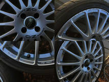 プジョー206CC外し KBA45677 OZレーシングスーパーツーリズモ 7Jx17H2 ET25 4穴PCD108、215/40R17バリ山サマータイヤ付4本セット【中古】_画像6