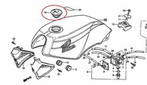 【送料無料】ホンダ純正 VT250F VT250FC MVX250F タンクキャップ キーセット(BEET 燃料タンク ガソリンタンク パッキン フューエルタンク)_画像3