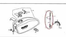 【送料無料】ホンダ純正CB400F フューエルコック (398コック 燃料 タンク キャブレター ガソリン 14mm ヨンフォア フォーワン FOUR)2_画像2