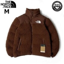 1円～!売切!【正規新品】THE NORTH FACE SHERPA NUPTSE JACKET ダウンジャケット ヌプシ キャンプ シェルパフリース ボア(M)茶 190122-175_画像3