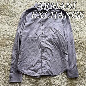 A|X ARMANI EXCHANGE アルマーニ エクスチェンジ 長袖シャツ パープル XS