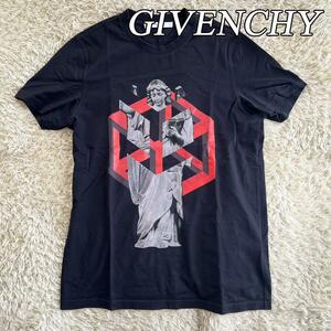 高級 GIVENCHY ジバンシィ Tシャツ XS 半袖 ブラック コットン ジパンシー